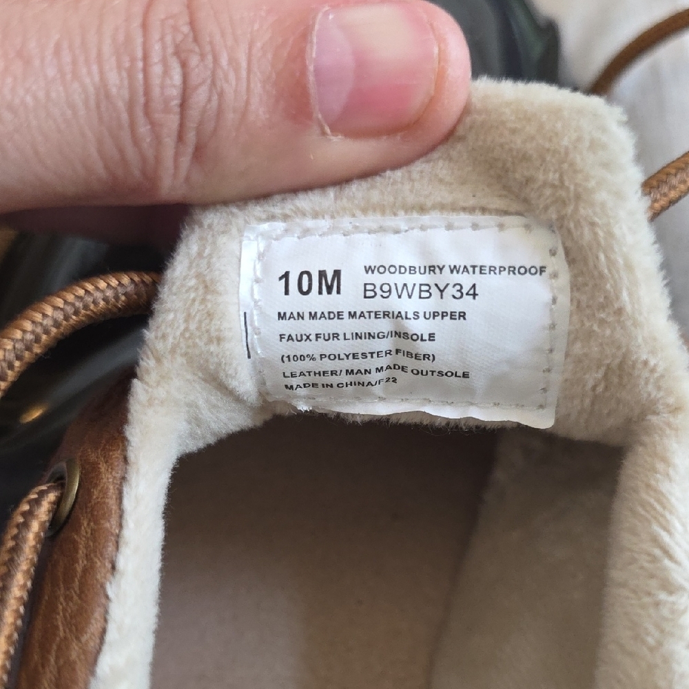 Jambu Black and Brown Winter Rain Boots - Picture 10 of 11